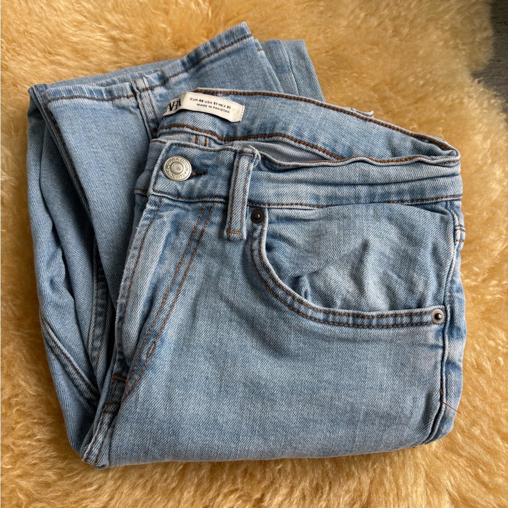 Zara Blue Classic Denim Jeans